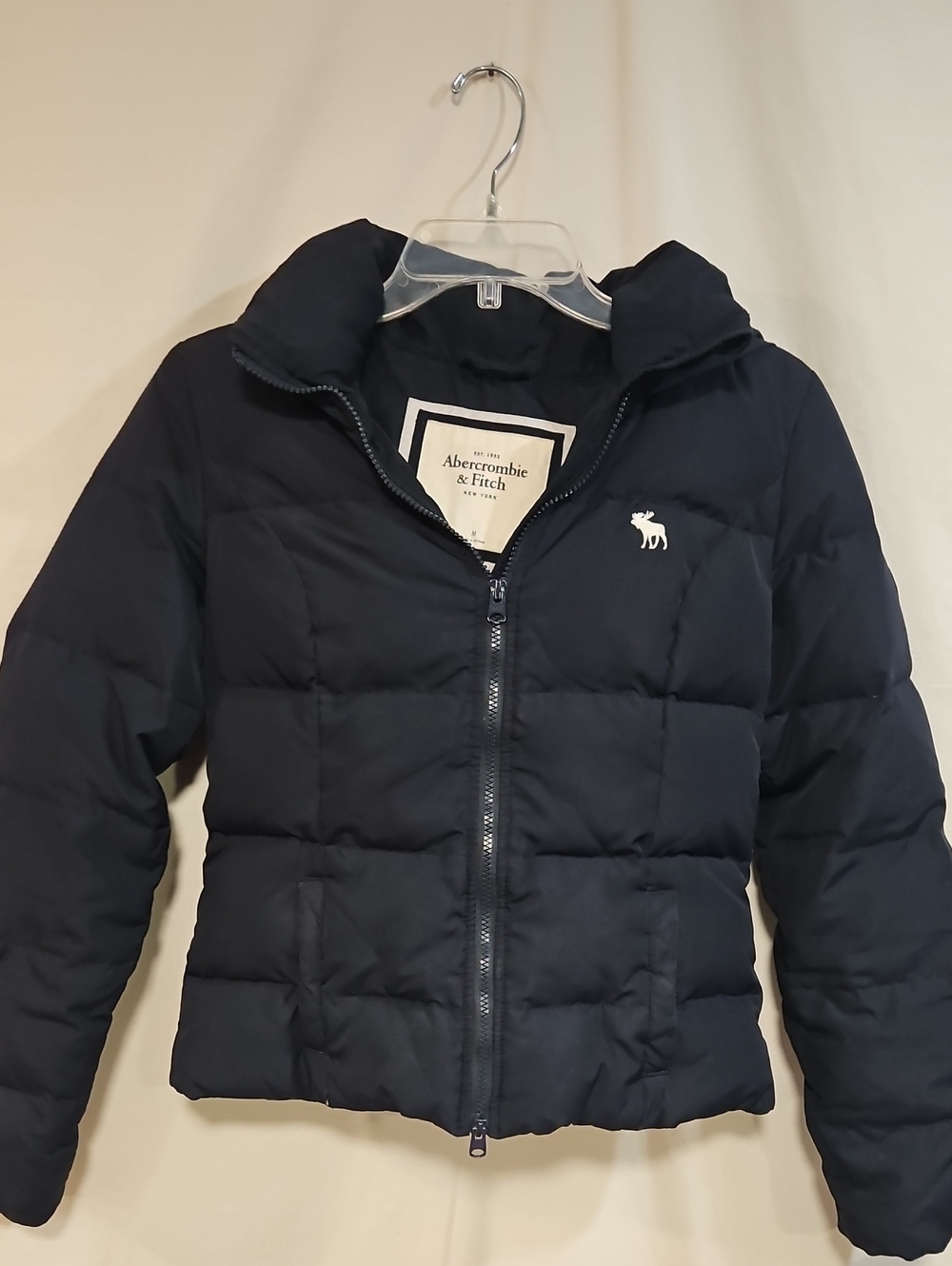 Abercrombie & Fitch Dark Navy Quilted Puffer Jacket. Winter